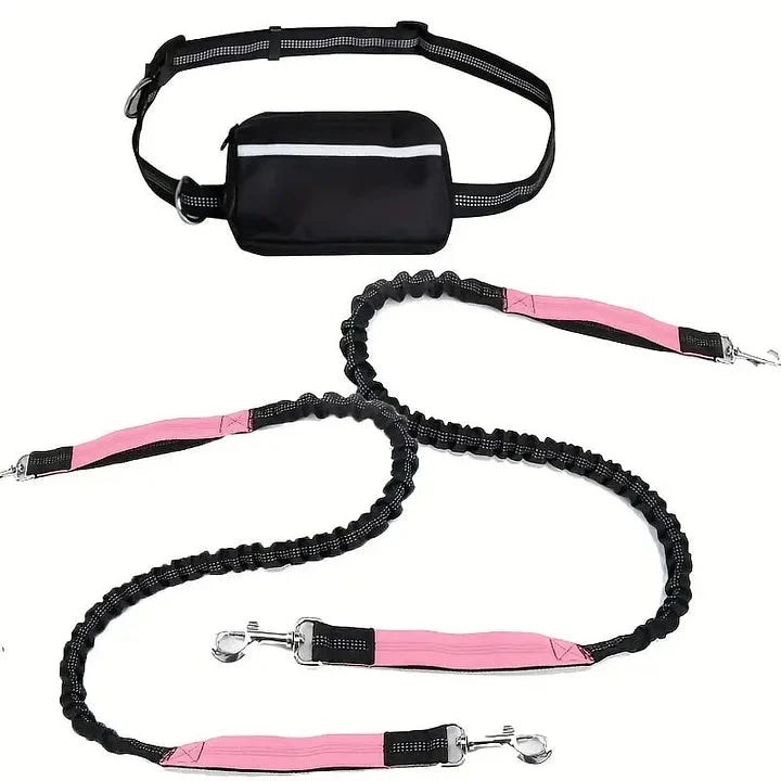 Hands Free Dog Leash with Zipper Pouch, Large, 25-120 lbs ( 30% Off )