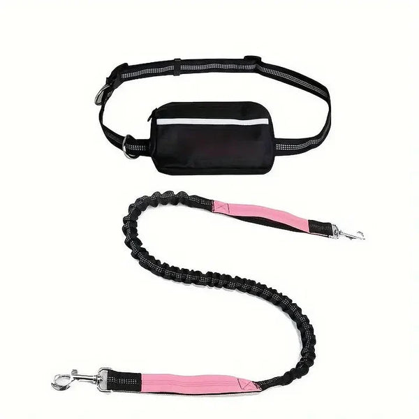 Hands Free Dog Leash with Zipper Pouch, Large, 25-120 lbs ( 30% Off )