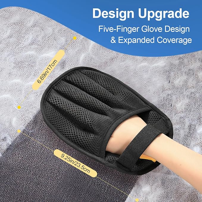 2Pcs Pet Hair Removal Gloves Cat & Dog, Electrostatic Reusable Remover Tool ( 30% Off )