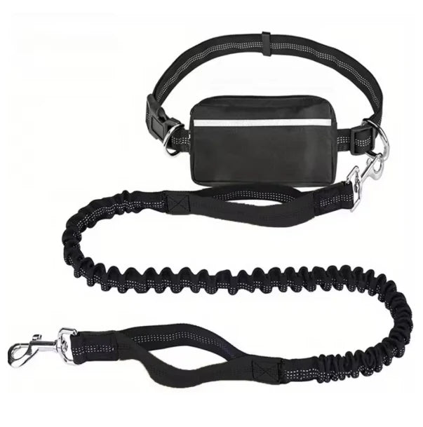 Hands Free Dog Leash with Zipper Pouch, Large, 25-120 lbs ( 30% Off )